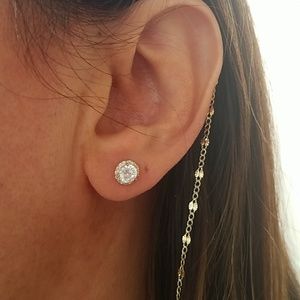 14k Yellow gold 5mm Solitaire Stud Earrings